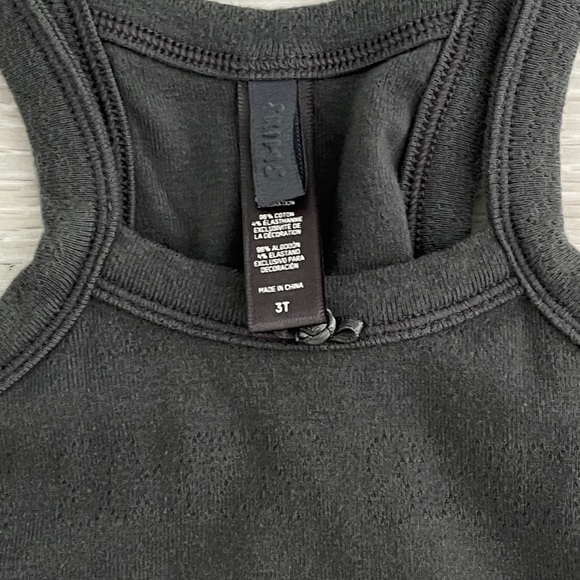 Skims Kids Logo Pointelle tank, t-shirt and short set 3T - Picture 2 of 6